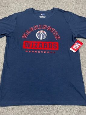 Washington Wizards T Shirt Mens Large Navy NBA Basketball Graphic Logo Tee NWT